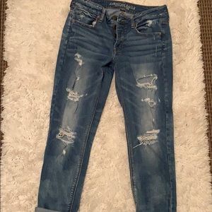American Eagle distressed boyfriend jeans